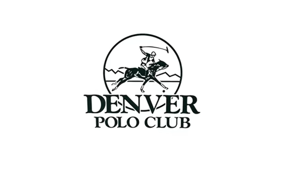 denver polo club words on the white background